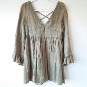 Esley Willow Army Green Mini Dress M